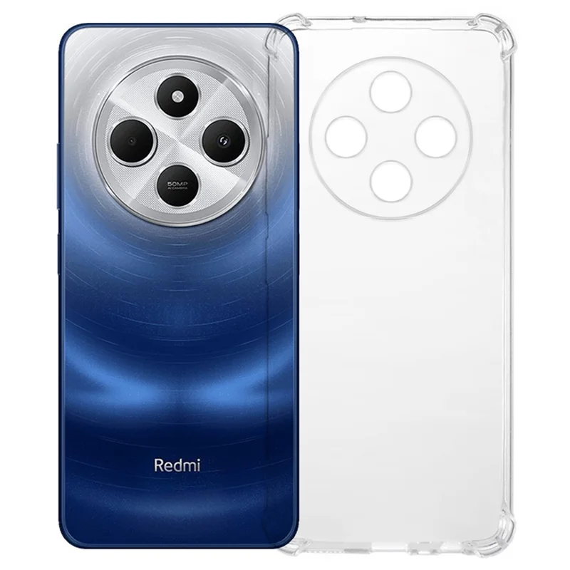 KALEBOL For Xiaomi Poco C75 4G / Redmi 14R 5G / 14C 4G Case 1.5mm TPU Transparent Anti-Drop Phone Cover