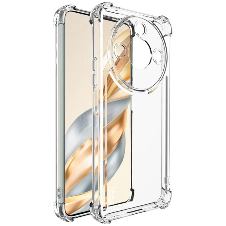 IMAK UX-4 Series для чехла Honor X60 5G с прямой рамкой, защитой четырех углов и прозрачной ТПУ-крышкой