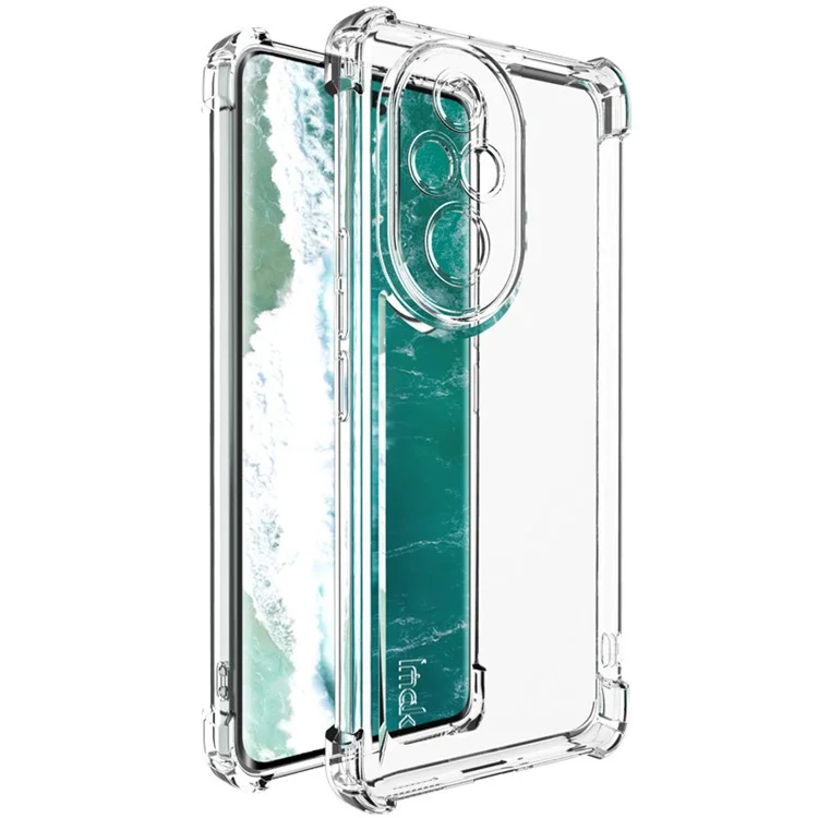 IMAK UX-4 Series for Honor 200 Pro 5G Case Straight Frame Four Corner Shockproof Clear TPU Cover