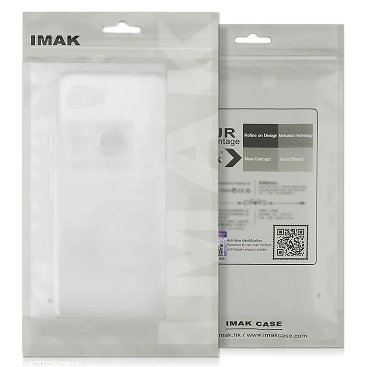 Capa IMAK UX-4 Series para Honor Magic5 com estrutura reta, proteção dos quatro cantos e revestimento claro de TPU à prova de choques.
