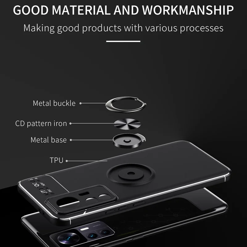Para Xiaomi Redmi K50 Ultra 5G Soft TPU Topa Topa Peleto Anem - Preto / Vermelho