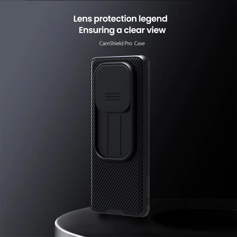 NILLKIN Camshield Pro Series for Xiaomi Redmi Note 14 Pro 5G / Poco X7 5G Case PC+TPU Slide Camera Lid Phone Cover - Green