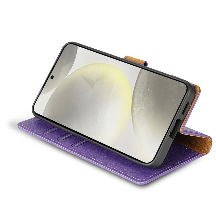 N.BEKUS CSJ-001 Custodia a portafoglio in pelle PU per Samsung Galaxy S25 - Viola