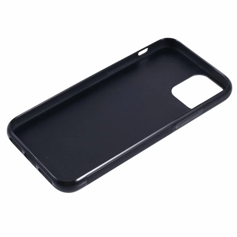 For iPhone 11 Pro Magnetic Case Forged Texture Aramid Fiber+TPU Anti-Slip Phone Cover - Purple