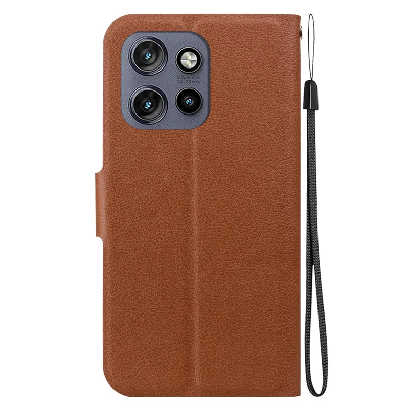 For Motorola Edge 50 Neo 5G / Moto S50 5G / Thinkphone 25 5G Case Ultra-Thin PU Leather + TPU Phone Cover with Card Slot - Brown