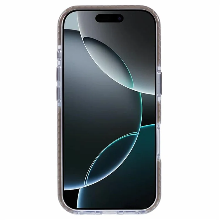 For iPhone 16 Pro Max Clear Case TPU+PC Shockproof Phone Back Cover - Khaki