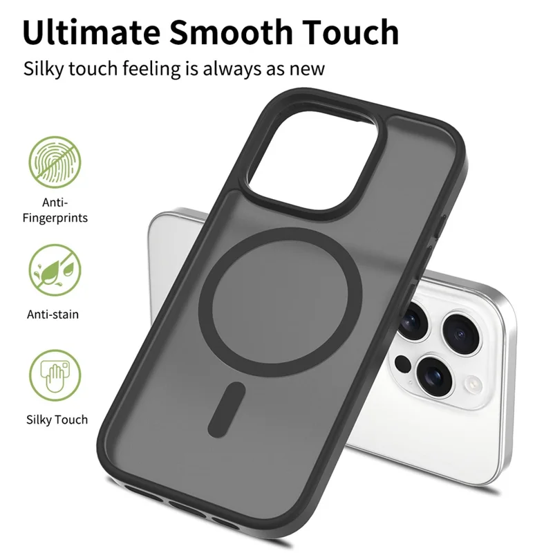 Bulk Purchasing For iPhone 16 Pro Max Case Compatible with MagSafe Independent Camera Button PC+TPU Cover - Rose