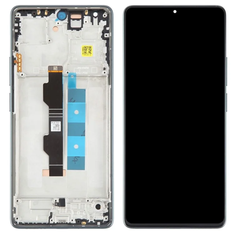Für Xiaomi Redmi Note 13 Pro 4G / Poco M6 Pro 4G Grad C OLED-Bildschirm und Digitizer-Baugruppe + Rahmen-Ersatzteil (ohne Logo) - Grün