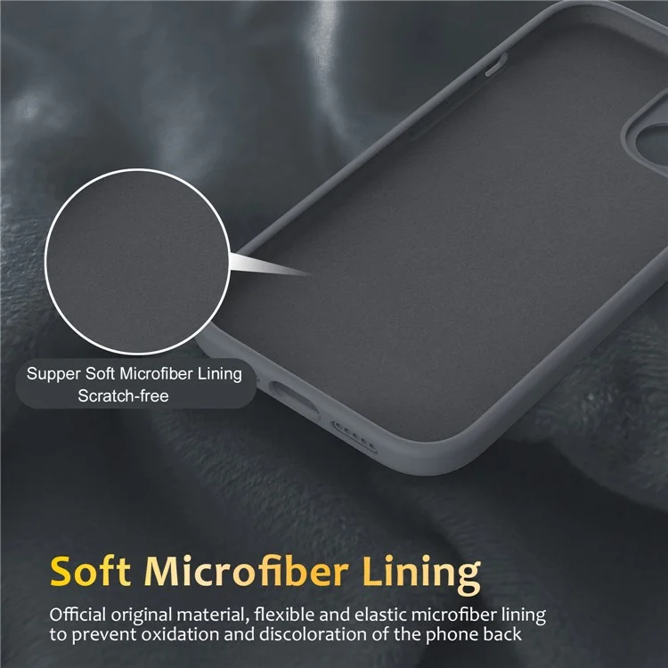 Coque pour iPhone 13 compatible avec MagSafe, support en métal et coque de téléphone en silicone - Gris