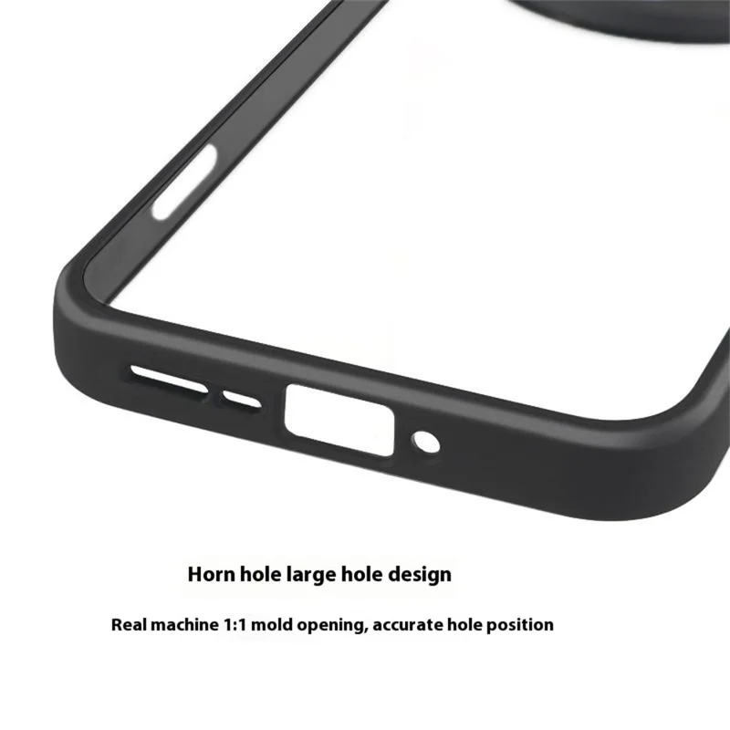 غطاء هاتف مقاوم للصدمات من PC+TPU شفاف خلفي لهاتف Oppo Find X8 Pro 5G