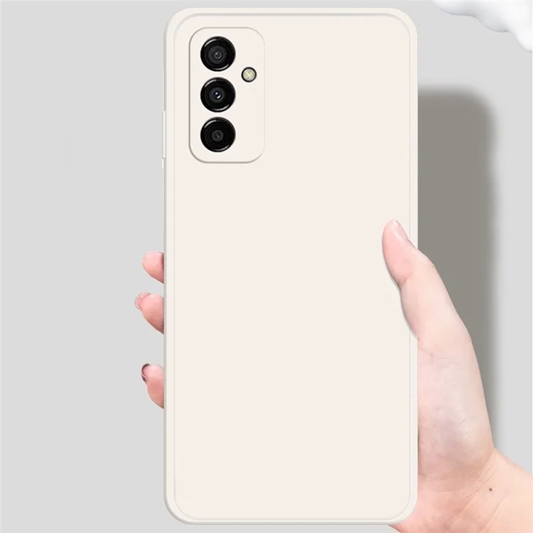 Pour Samsung Galaxy M23 5G / F23 5G Étui Résistant aux Chutes Caoutchouté Boîtier Arrière de Téléphone à Bord Droit - Beige