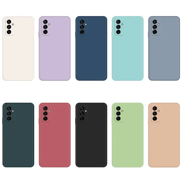 Pour Samsung Galaxy M23 5G / F23 5G Étui Résistant aux Chutes Caoutchouté Boîtier Arrière de Téléphone à Bord Droit - Beige