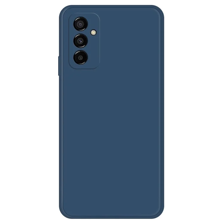 Para Samsung Galaxy M23 5G / F23 5G Funda Resistente a Caídas Caucho TPU Borde Recto Cubierta Trasera del Teléfono - Azul Oscuro