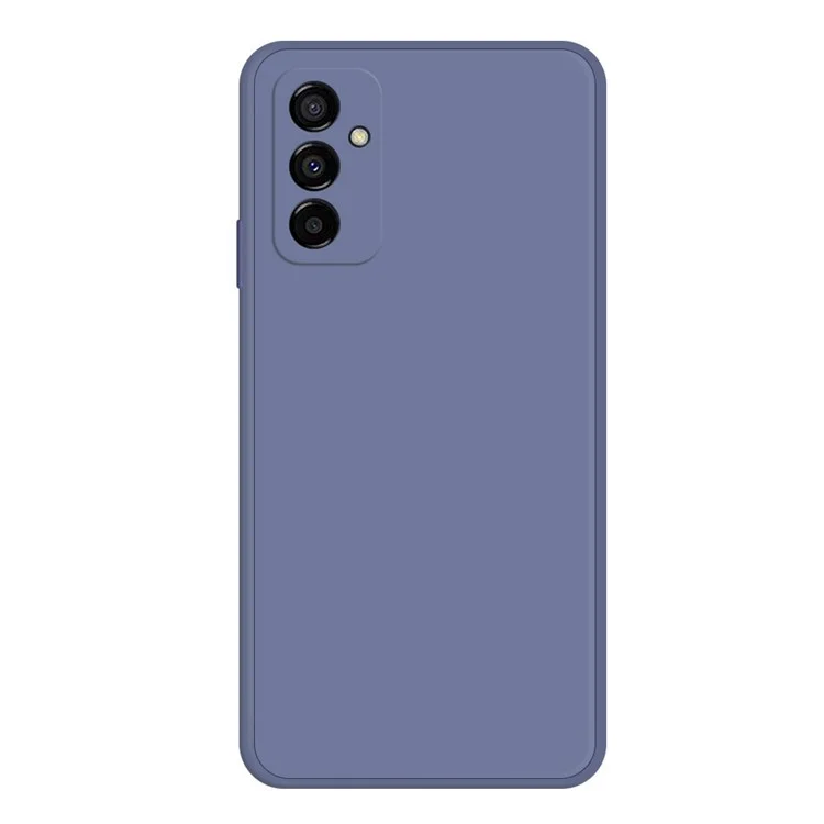 Pour Samsung Galaxy M23 5G / Case de Smartphone à Doublure en Microfibre Soft F23 5g, Couvercle Arrière TPU TPU TPU TPU Retroye - Bleu Gris