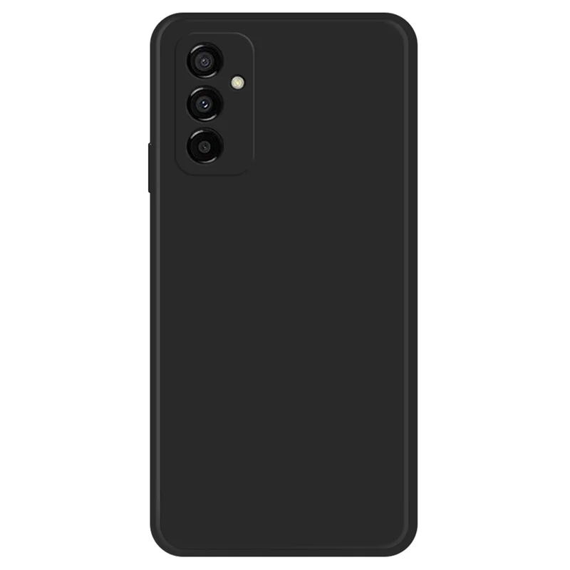 For Samsung Galaxy M23 5G / F23 5G Case Drop Resistant Rubberized TPU Straight Edge Phone Back Cover - Black