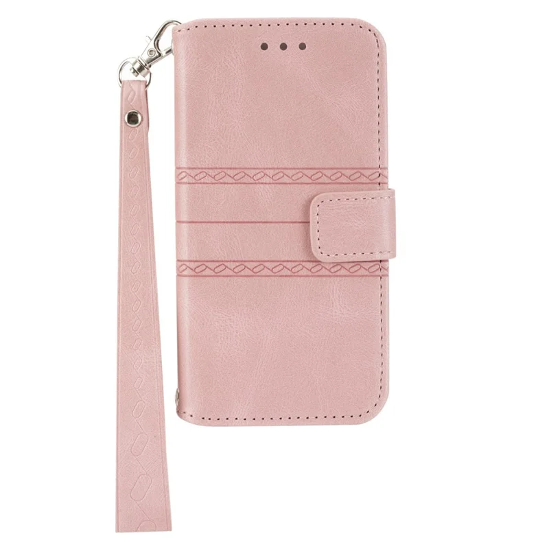 Til Xiaomi Redmi Note 14 Pro+ 5G Task Wallet Med Skindeling Læder Indpræget Telefon Cover - Pink