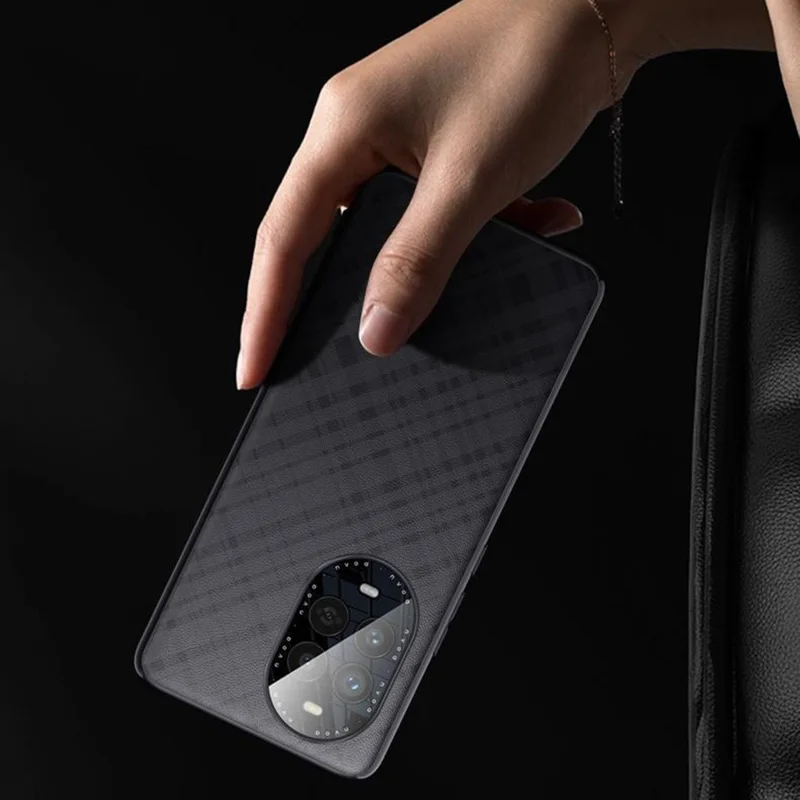 Чехол для Huawei nova 13 Pro, устойчивый к падению, из искусственной кожи и ТПУ - черный