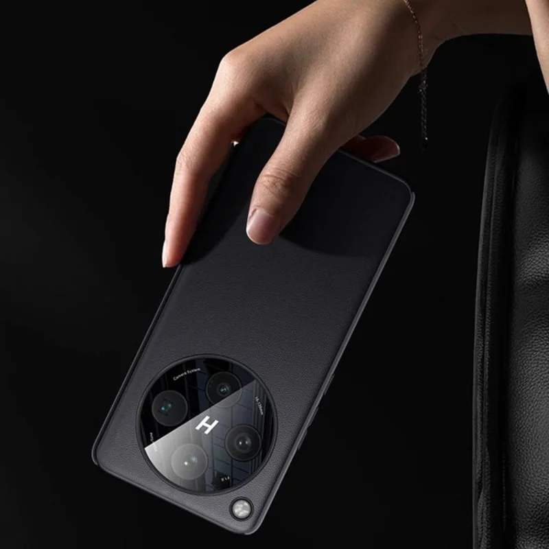 غطاء لهاتف Oppo Find X8 Pro 5G مقاوم للسقوط من جلد PU + TPU - أسود