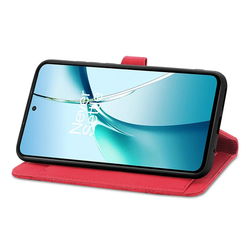 Case For Motorola Edge 60 Neo 5G / Edge 50 Neo 5G / Moto S50 5G / Thinkphone 25 5G Zipper Wallet PU Leather Flower Imprint Phone Cover - Red