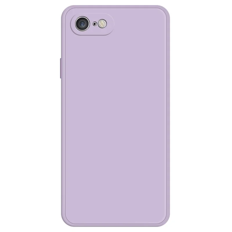 Für iPhone 7 / 8 / SE (2020) / SE (2022) stoßfeste gerade Kante Handyhülle mit Microfiber-Futter - Lila
