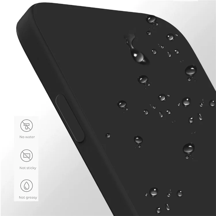 For iPhone 7 / 8 / SE (2020) / SE (2022) Drop-proof Straight Edge Cell Phone Back Cover Rubberized TPU Phone Case with Microfiber Lining - Black