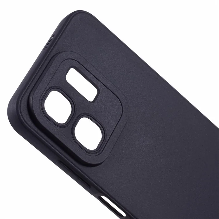 Funda para Infinix Smart 9 4G con recortes precisos, borde recto, TPU a prueba de golpes - Negro