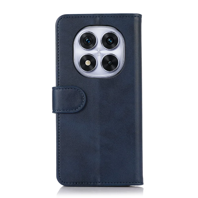 For Xiaomi Redmi Note 14 Pro 5G / Poco X7 5G Case Cowhide Texture Leather Wallet Phone Cover with Stand - Blue