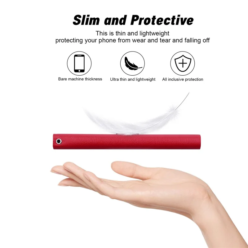 For Google Pixel 9 Pro  /  Pixel 9 Case Ultra-Thin PU Leather + TPU Phone Cover with Card Slot - Red