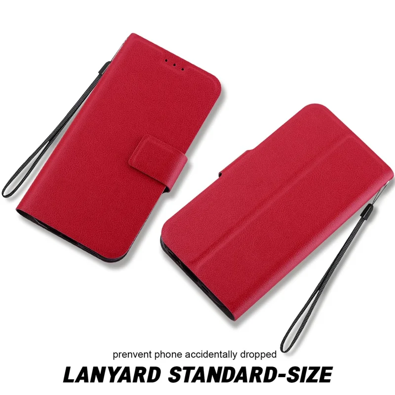 For Google Pixel 9 Pro  /  Pixel 9 Case Ultra-Thin PU Leather + TPU Phone Cover with Card Slot - Red