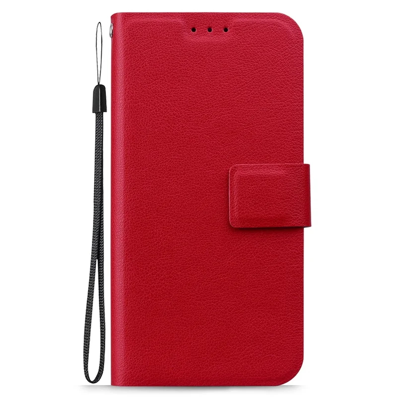 For Google Pixel 9 Pro  /  Pixel 9 Case Ultra-Thin PU Leather + TPU Phone Cover with Card Slot - Red