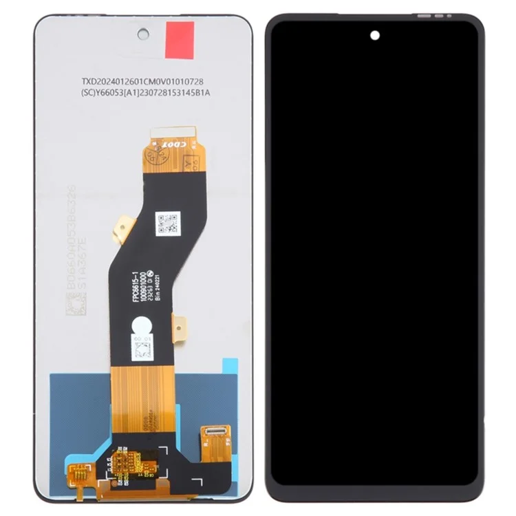For itel P55 A666L, A666LN Grade C LCD Screen and Digitizer Assembly Replacement Part (Without Logo)