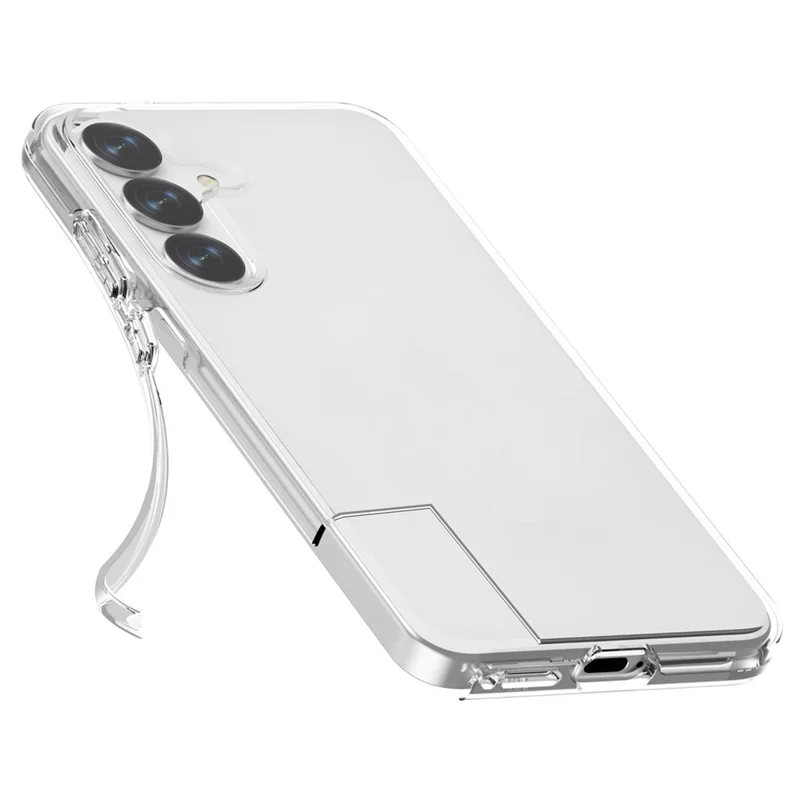 For Samsung Galaxy S25 Case PC + TPU Shockproof Clear Phone Cover - Transparent