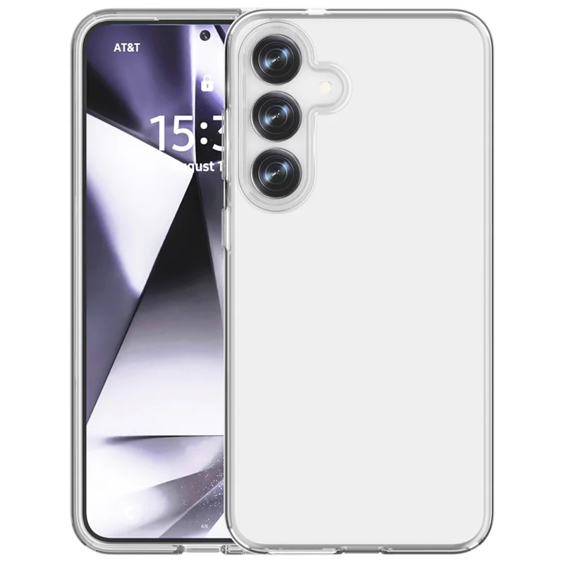 For Samsung Galaxy S25 Case PC + TPU Shockproof Clear Phone Cover - Transparent
