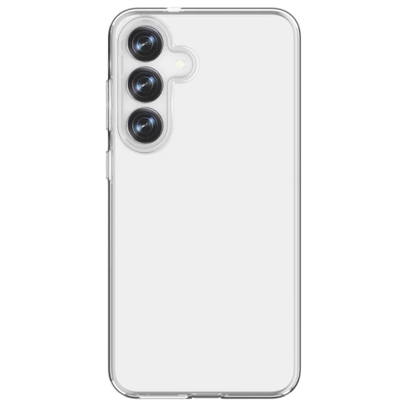 For Samsung Galaxy S25 Case PC + TPU Shockproof Clear Phone Cover - Transparent