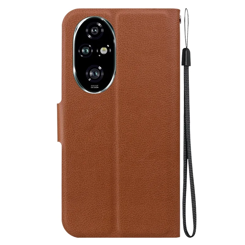 For Honor 200 Pro 5G Case Ultra-Thin PU Leather + TPU Phone Cover with Card Slot - Brown