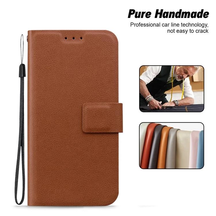 For Honor 200 Lite Case Ultra-Thin PU Leather + TPU Phone Cover with Card Slot - Brown