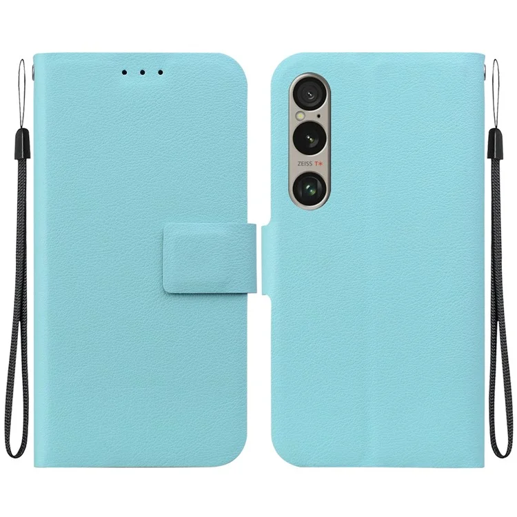 Custodia per Sony Xperia 1 VI in pelle PU ultra sottile + cover per telefono TPU con slot per scheda - Verde