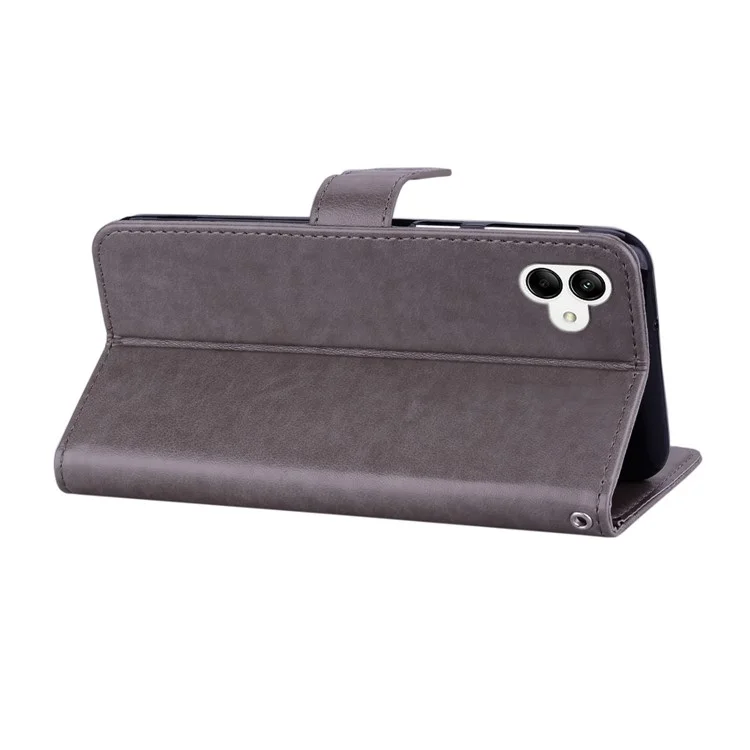 For Samsung Galaxy A06 Wallet Case Owl Flower Imprinted Rhinestone Leather Cover - Grey

Für Samsung Galaxy A06 Brieftasche Hülle Eule Blume Eingeprägt Strass Leder Abdeckung - Grau