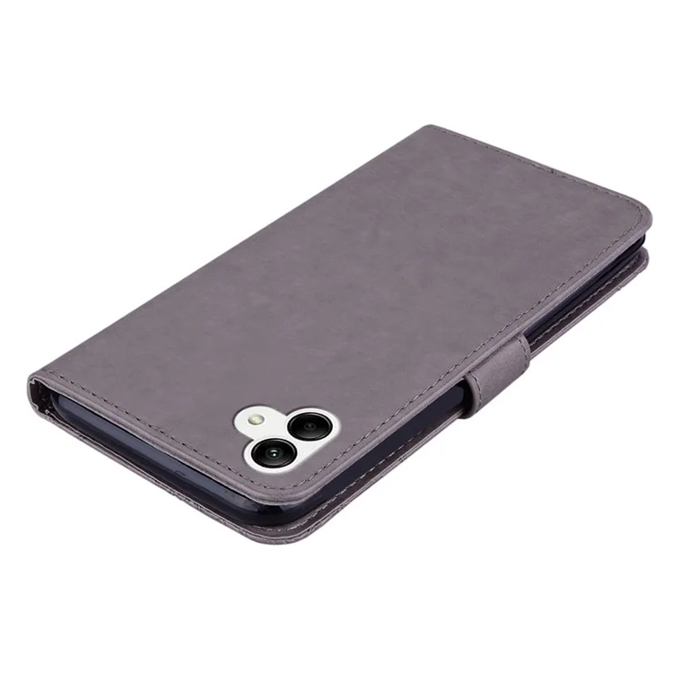 For Samsung Galaxy A06 Wallet Case Owl Flower Imprinted Rhinestone Leather Cover - Grey

Für Samsung Galaxy A06 Brieftasche Hülle Eule Blume Eingeprägt Strass Leder Abdeckung - Grau