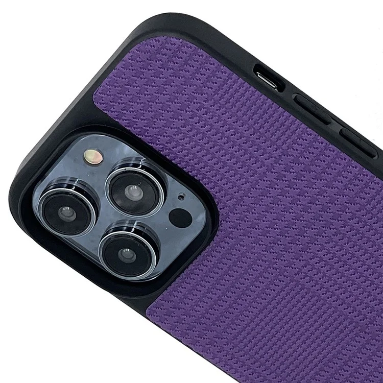 VILI TH Série Anti-Fall Phone Case Pour Iphone 14 Pro Max Tocoping Case PU Leather Revêtement de Protection TPU Couverture - Violet