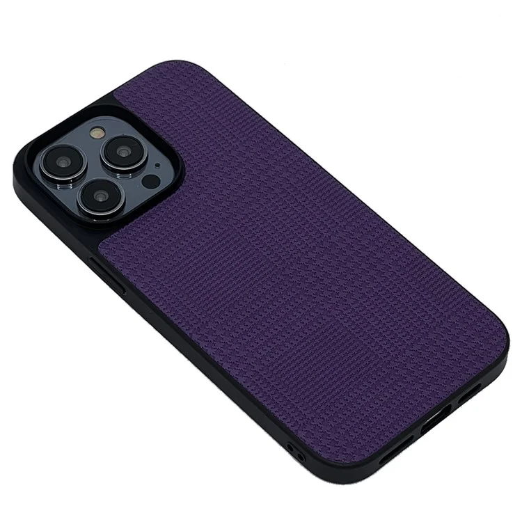 VILI TH Série Anti-Fall Phone Case Pour Iphone 14 Pro Max Tocoping Case PU Leather Revêtement de Protection TPU Couverture - Violet