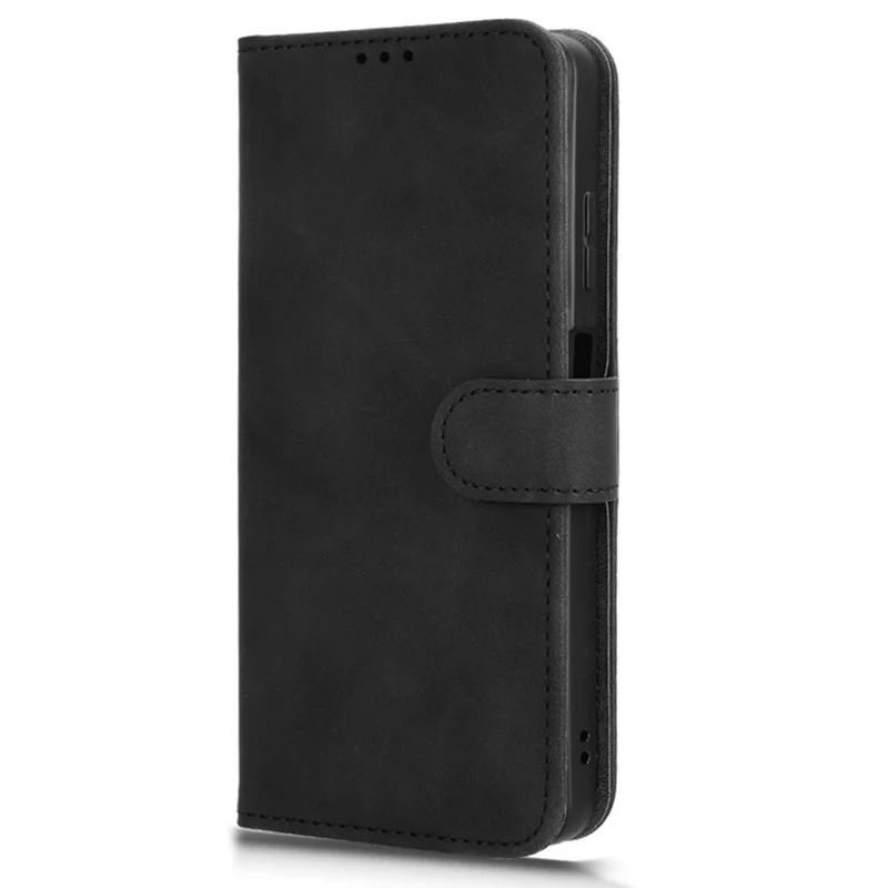 For HMD Fusion 5G Leather Case Skin-Feel Anti-Drop Wallet Flip Phone Cover - Black
