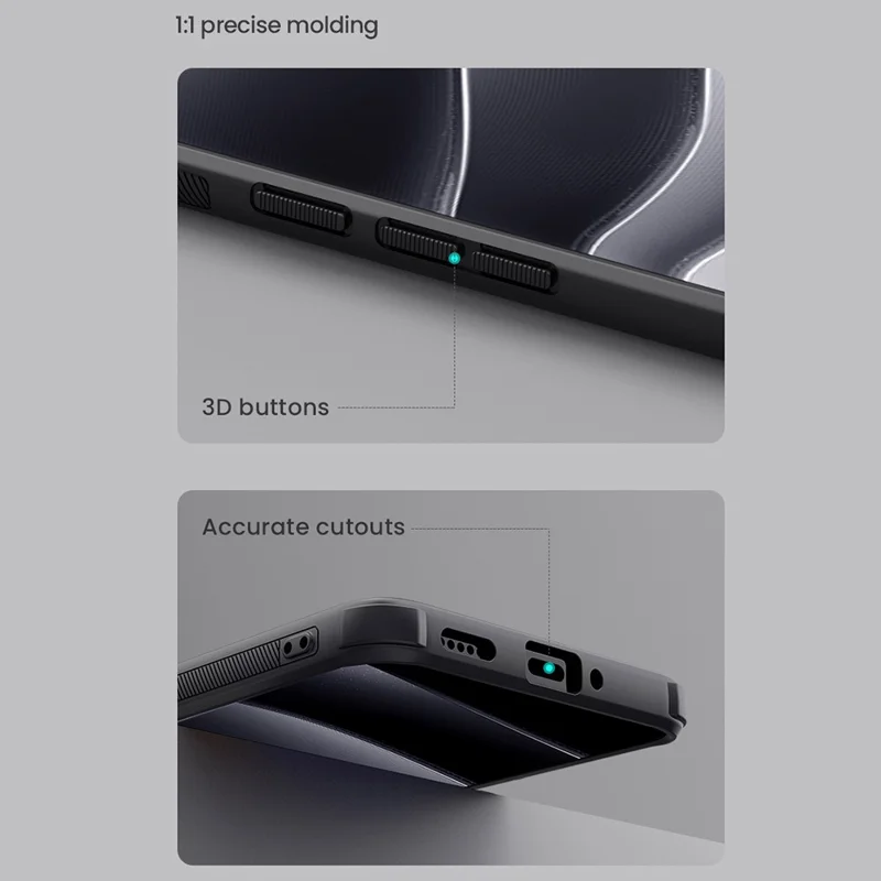 NILLKIN Frosted Shield Pro For Xiaomi Redmi Note 14 Pro+ 5G Case Matte PC+TPU Phone Cover - Black