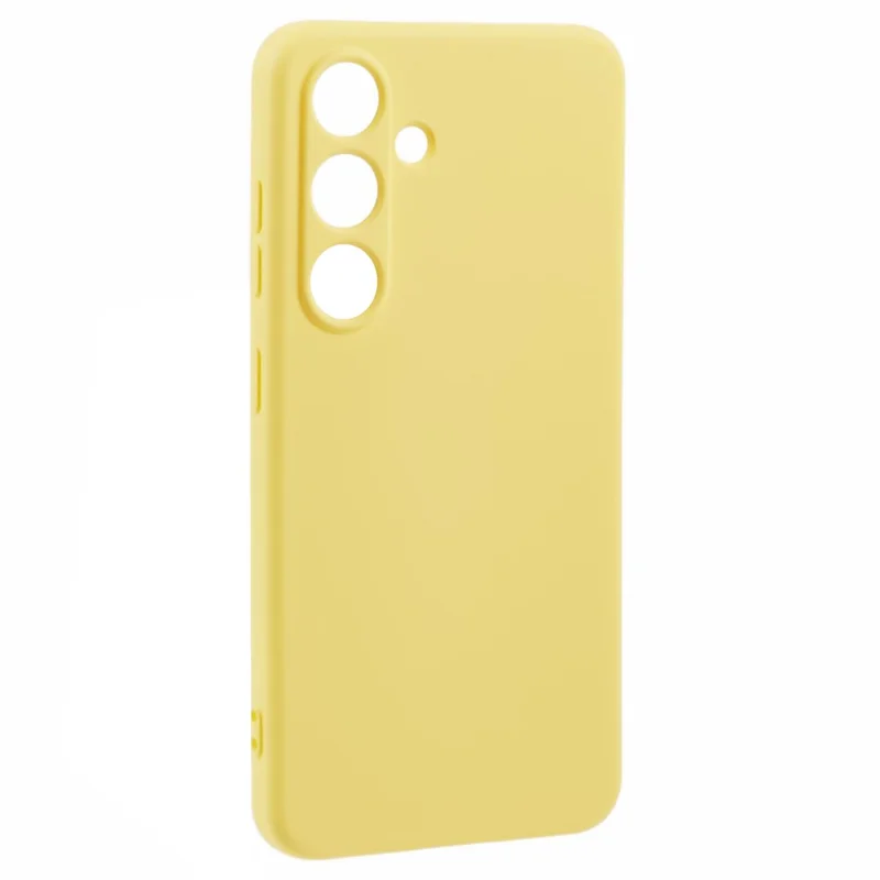 For Samsung Galaxy S25 Case Arc Edge 2.0mm TPU Protective Phone Cover - Yellow