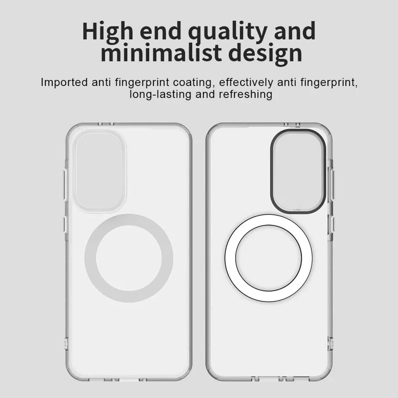 Funda Compatible con Samsung Galaxy A36 5G Compatible con MagSafe PC+TPU+PET Anti-Caída Cubierta de Teléfono - Blanco