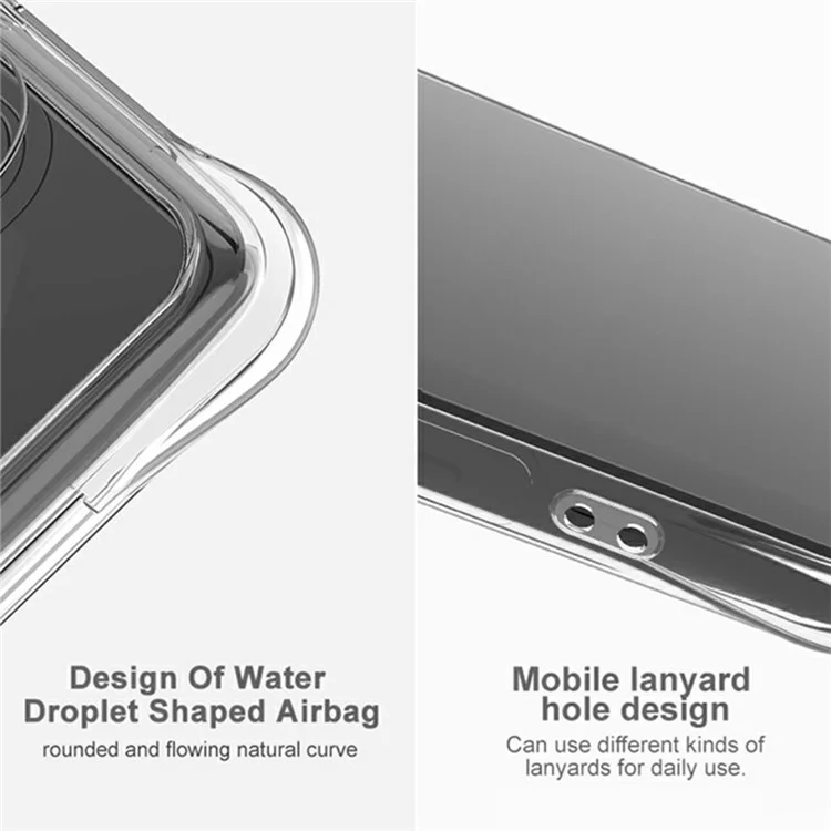 Coque de téléphone IMAK pour HMD Skyline en TPU, protection antichoc - Noir
