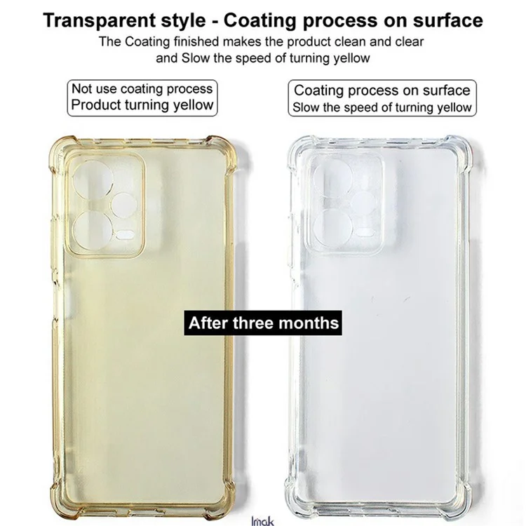 Coque de téléphone IMAK pour HMD Skyline en TPU, protection antichoc - Noir