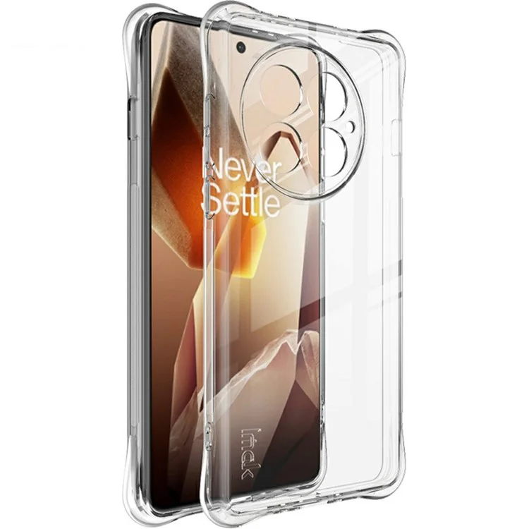 Coque IMAK pour OnePlus 13 en TPU, housse de téléphone avec protection antichoc airbag - Transparent