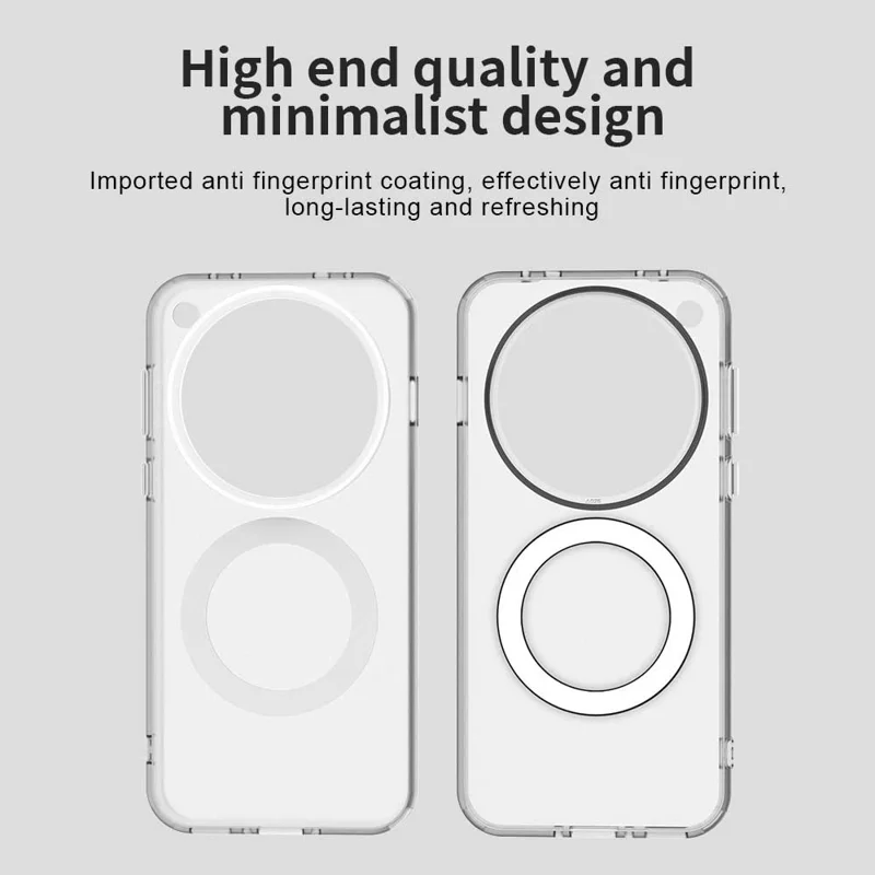 For Oppo Find X8 5G Magnetic Case PC+TPU+PET Anti-Drop Phone Cover - White