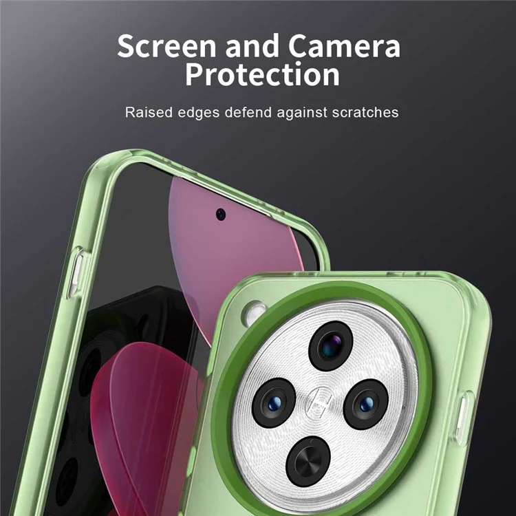 For Oppo Find X8 5G Case Compatible with MagSafe PC+TPU+PET Anti-Drop Phone Cover - Green